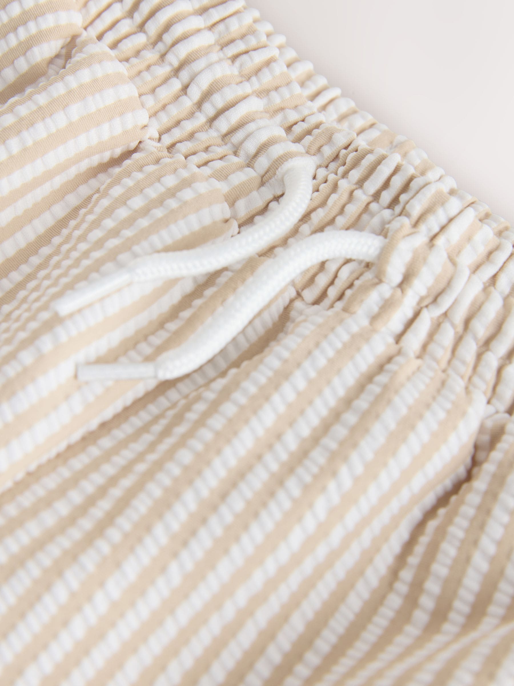 Neutral Textured Rash Vest and Swim Shorts Set (3mths-7yrs) image 7