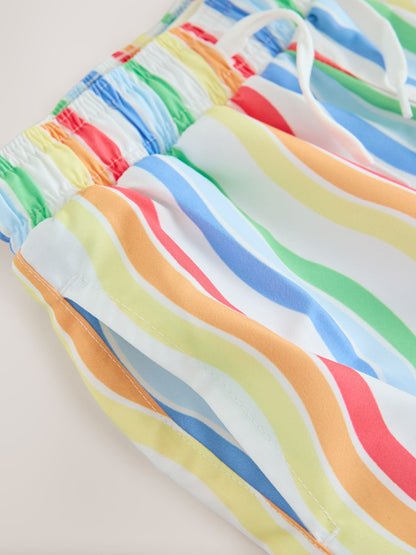Little Bird by Jools Oliver Pastel Waves Swimshorts image 4
