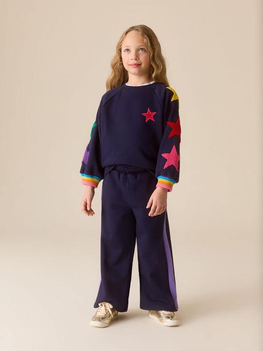 Rainbow Boucle Stars 2 Piece Sweater and Joggers Set image 1
