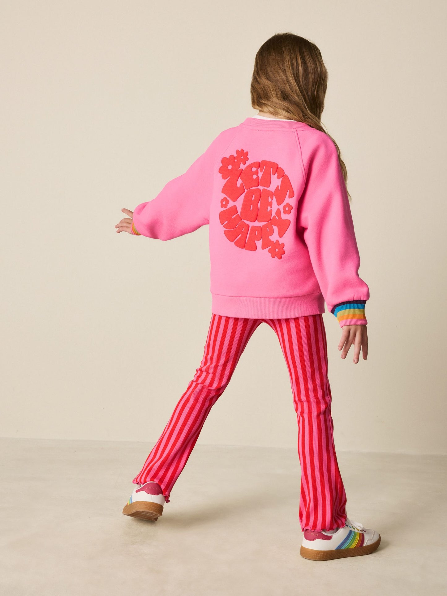 Little Bird by Jools Oliver Rainbow Cuff 2 Piece Jumper and Leggings Set image 3