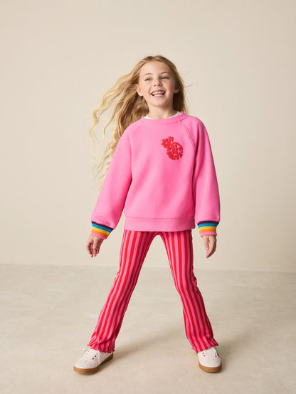 Little Bird by Jools Oliver Rainbow Cuff 2 Piece Jumper and Leggings Set image 4