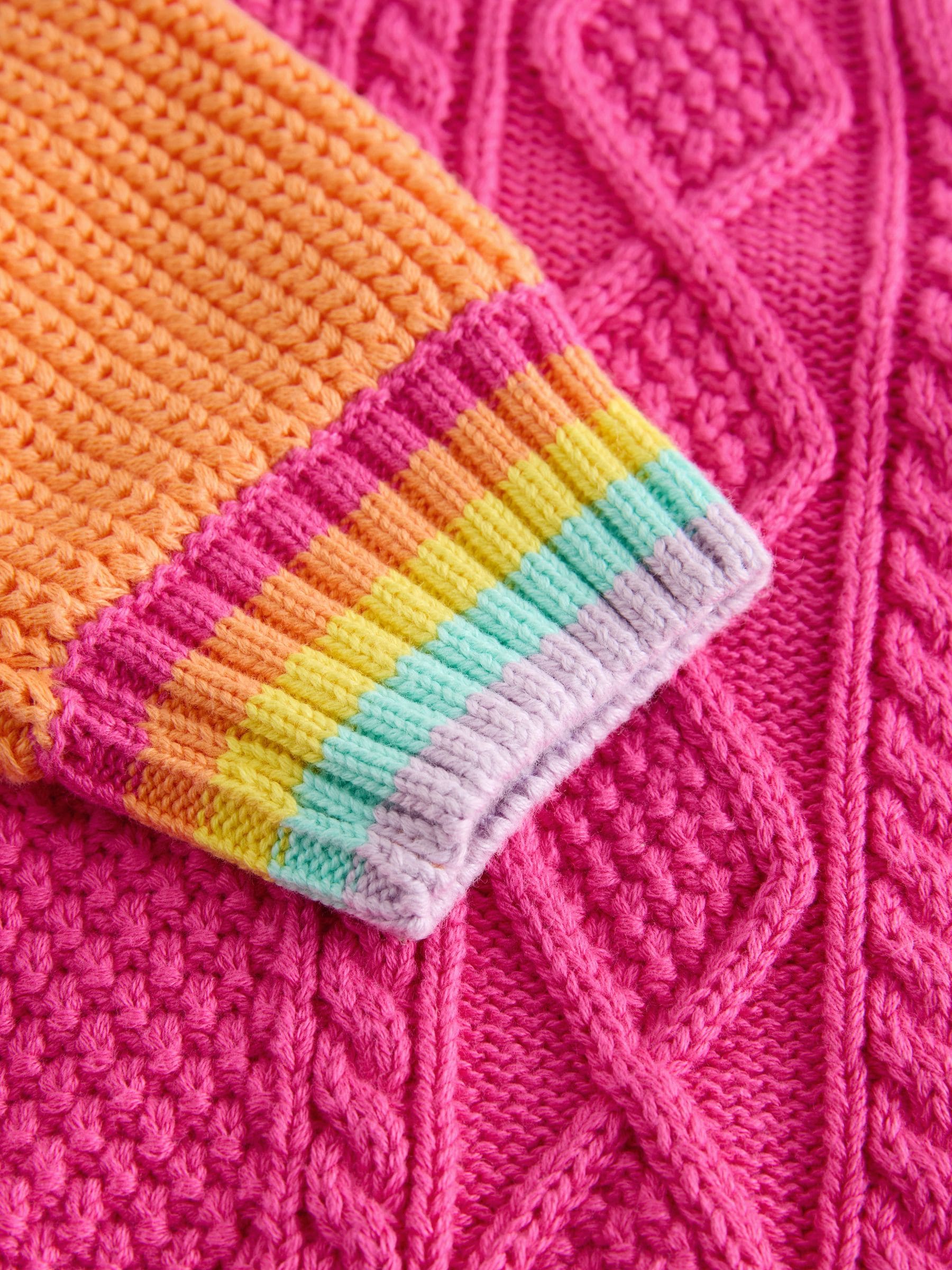 Dsiney Kidz - Little Bird by Jools Oliver Pastel Colourblock Knitted V-Neck Cardigan image 6