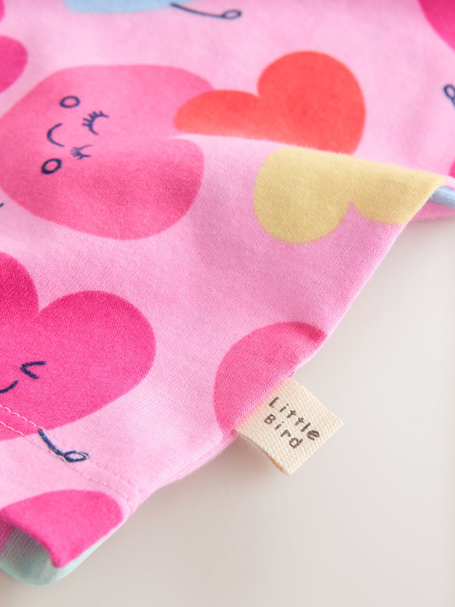 Little Bird by Jools Oliver White and Heart Print Jersey T-Shirt 2 Pack image 8