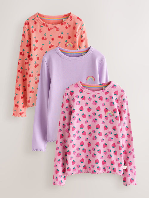 Dsiney Kidz - Little Bird by Jools Oliver Fruity Ribbed Jersey Tops 3 Pack image 1