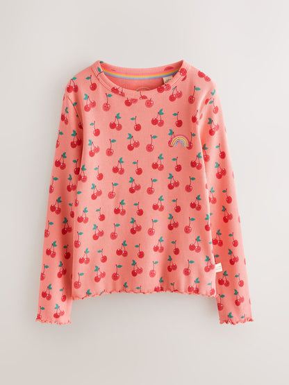 Little Bird by Jools Oliver Fruity Ribbed Jersey Tops 3 Pack image 9