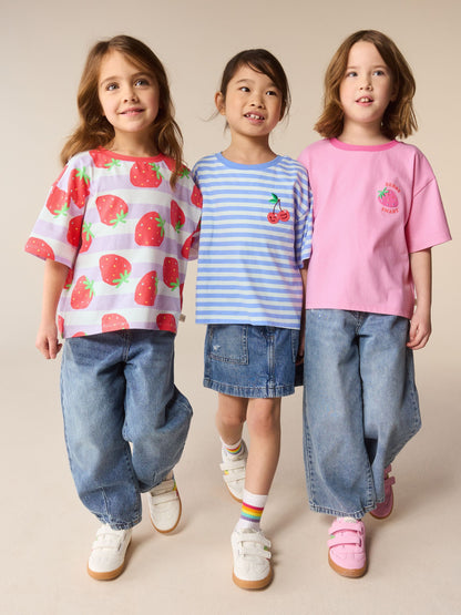 Little Bird by Jools Oliver Fruity Short Sleeve T-Shirts 3 Pack image 3