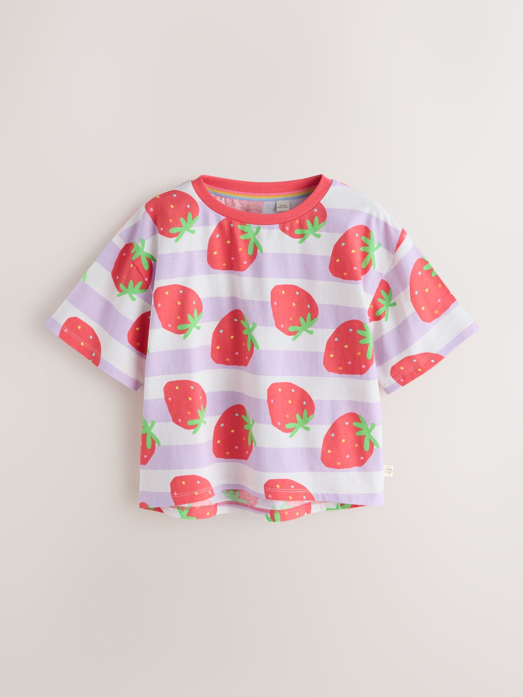 Little Bird by Jools Oliver Fruity Short Sleeve T-Shirts 3 Pack image 8