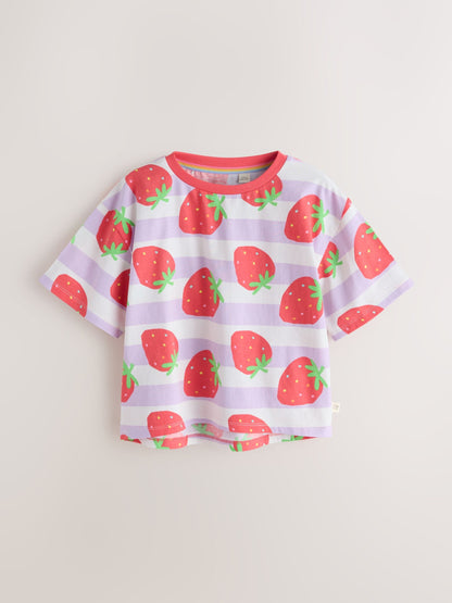 Little Bird by Jools Oliver Fruity Short Sleeve T-Shirts 3 Pack image 8