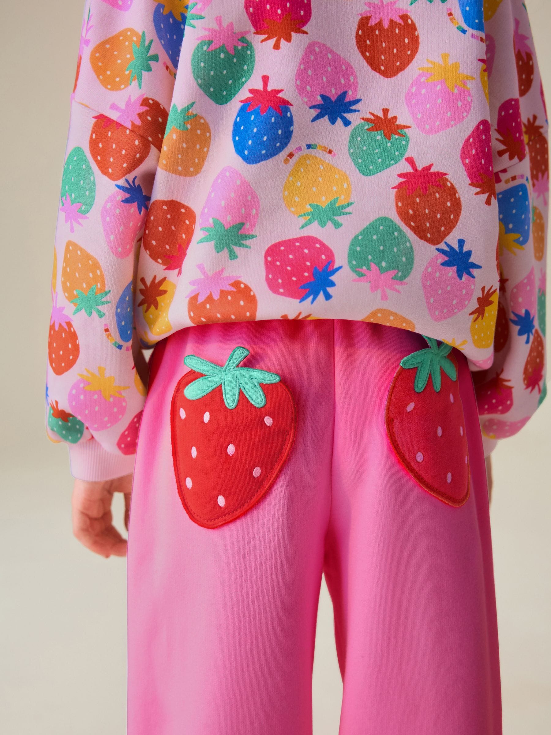 Rainbow Strawberry 2 Piece Sweater and Joggers Set image 5