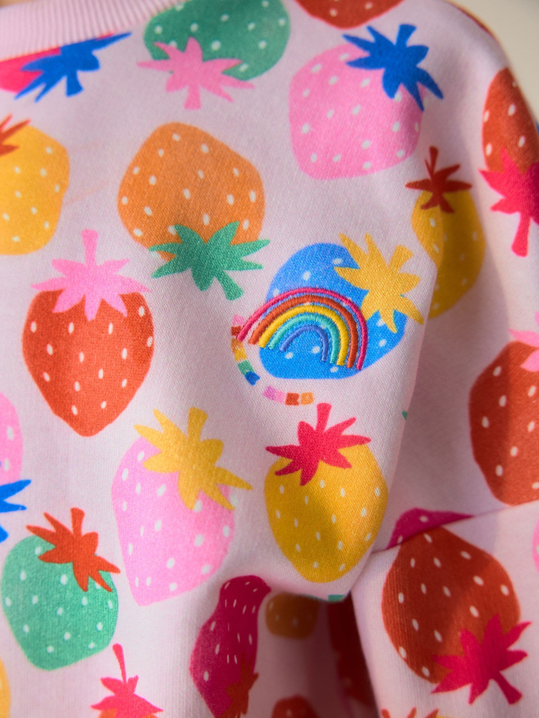 Rainbow Strawberry 2 Piece Sweater and Joggers Set image 6