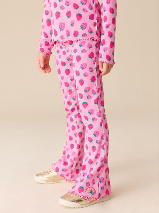 Little Bird by Jools Oliver Fruity Ribbed Jersey Kickflare Leggings 3 Pack image 2
