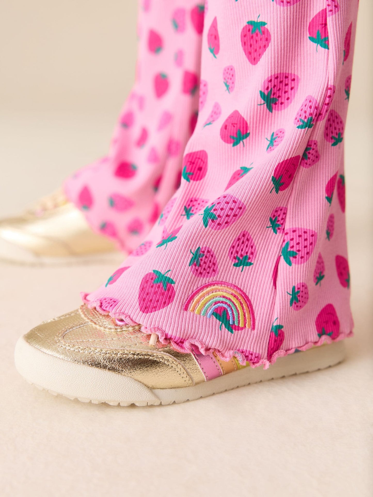 Little Bird by Jools Oliver Fruity Ribbed Jersey Kickflare Leggings 3 Pack image 4