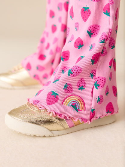 Little Bird by Jools Oliver Fruity Ribbed Jersey Kickflare Leggings 3 Pack image 4
