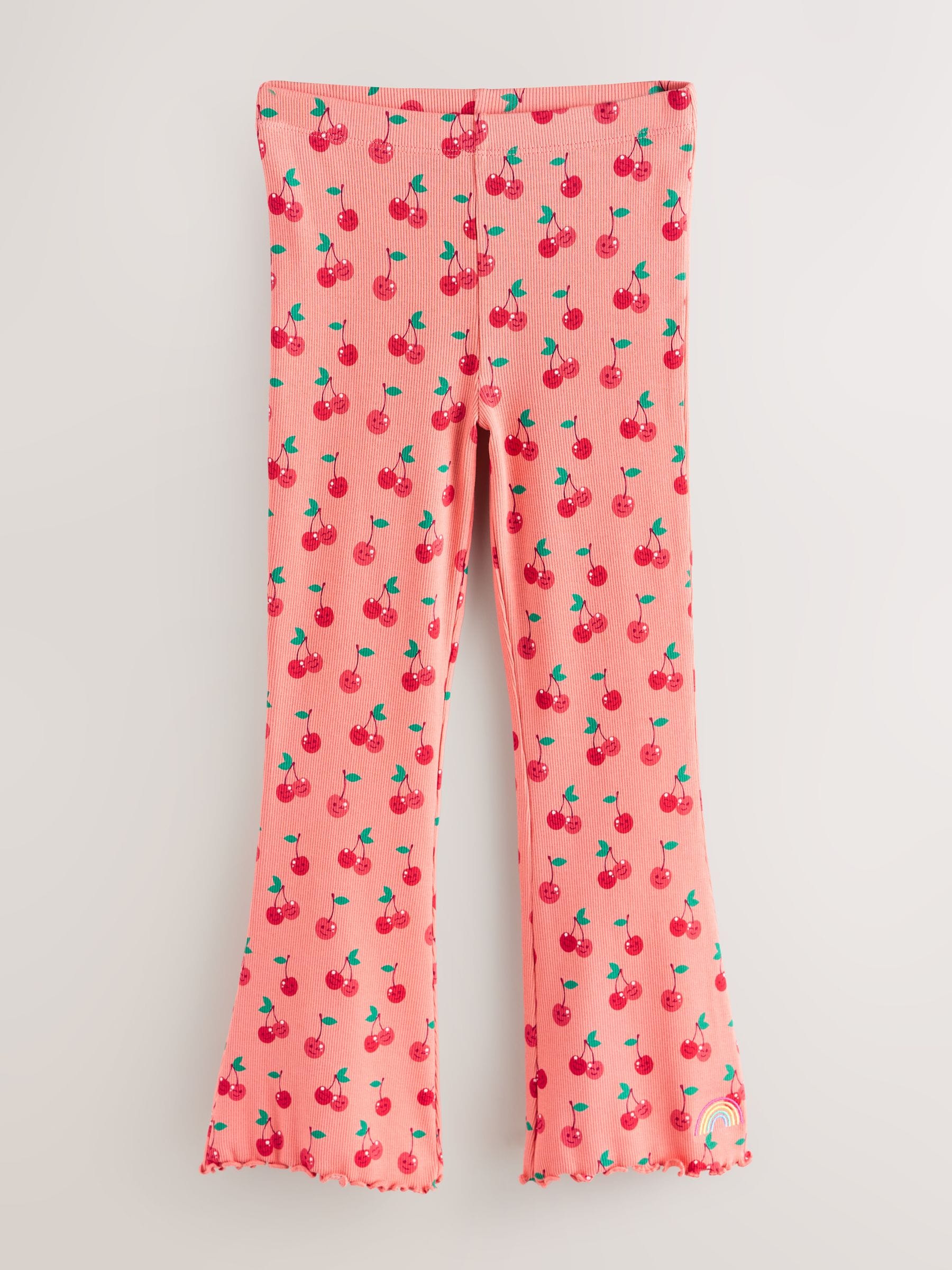Little Bird by Jools Oliver Fruity Ribbed Jersey Kickflare Leggings 3 Pack image 6