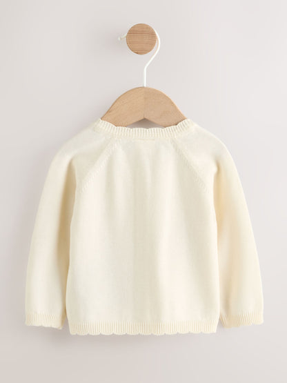 Dsiney Kidz - Natural Embroidered Baby Bunny Cardigan (0mths-3yrs) image 2