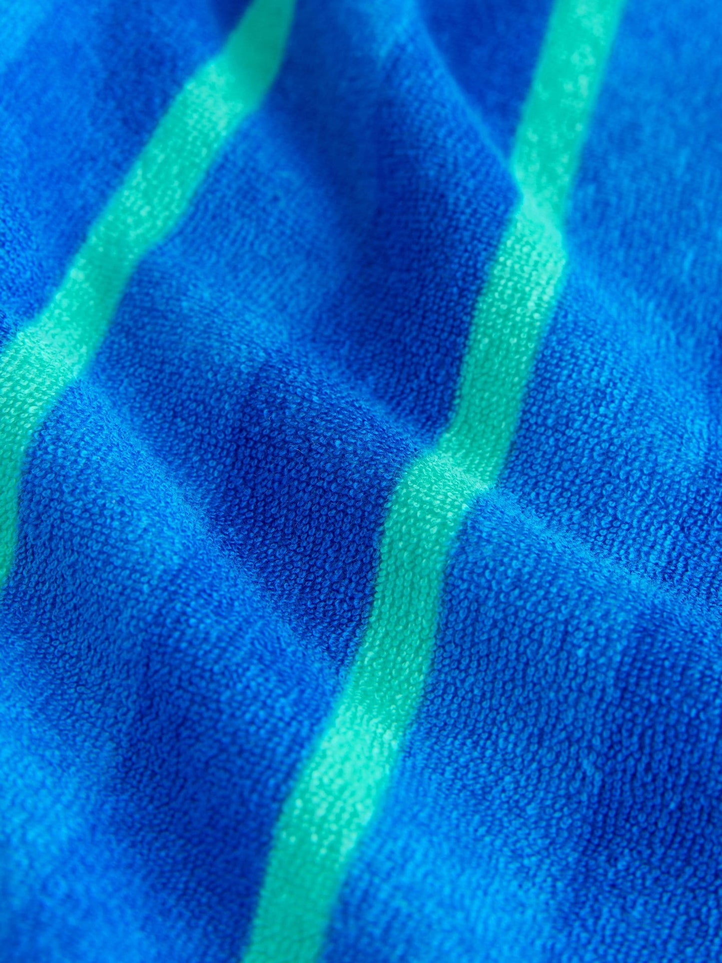 Blue/Green Stripe Towelling Zip Through Cover-Up (3mths-7yrs) image 9