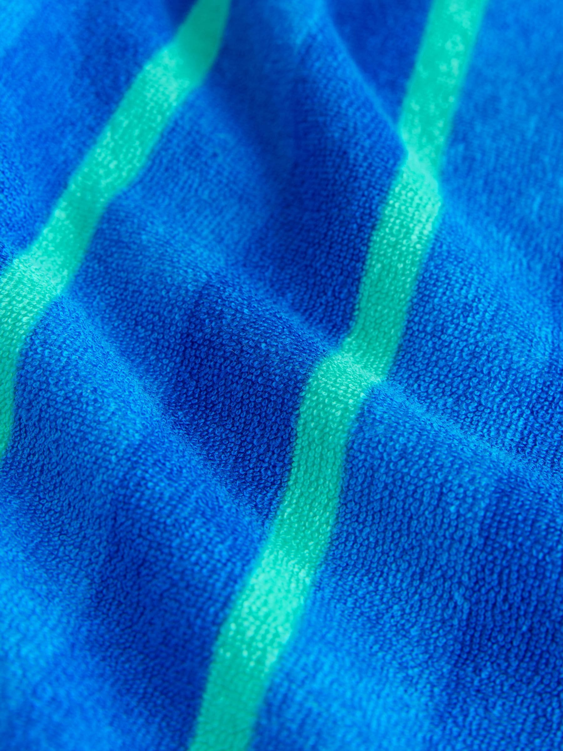 Blue/Green Stripe Towelling Zip Through Cover-Up (3mths-7yrs) image 9