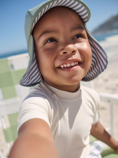 Sage Green Legionnaire Swim Hat (3mths-10yrs) image 1