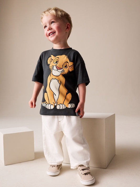 Charcoal Grey Lion King Short Sleeve T-Shirt (6mths-8yrs) image 2