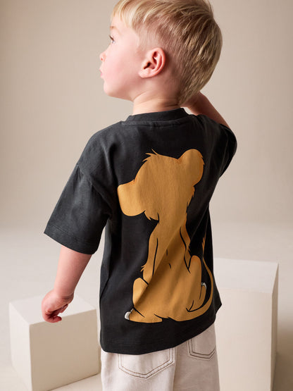 Charcoal Grey Lion King Short Sleeve T-Shirt (6mths-8yrs) image 3