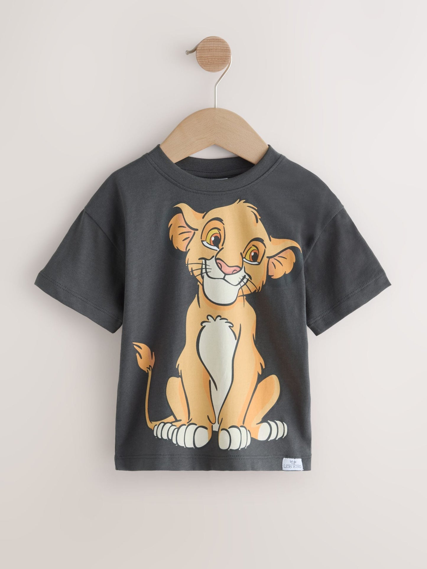 Charcoal Grey Lion King Short Sleeve T-Shirt (6mths-8yrs) image 4
