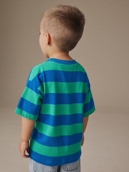 Blue/Green Mickey Mouse Short Sleeve T-Shirt (3mths-8yrs) image 3