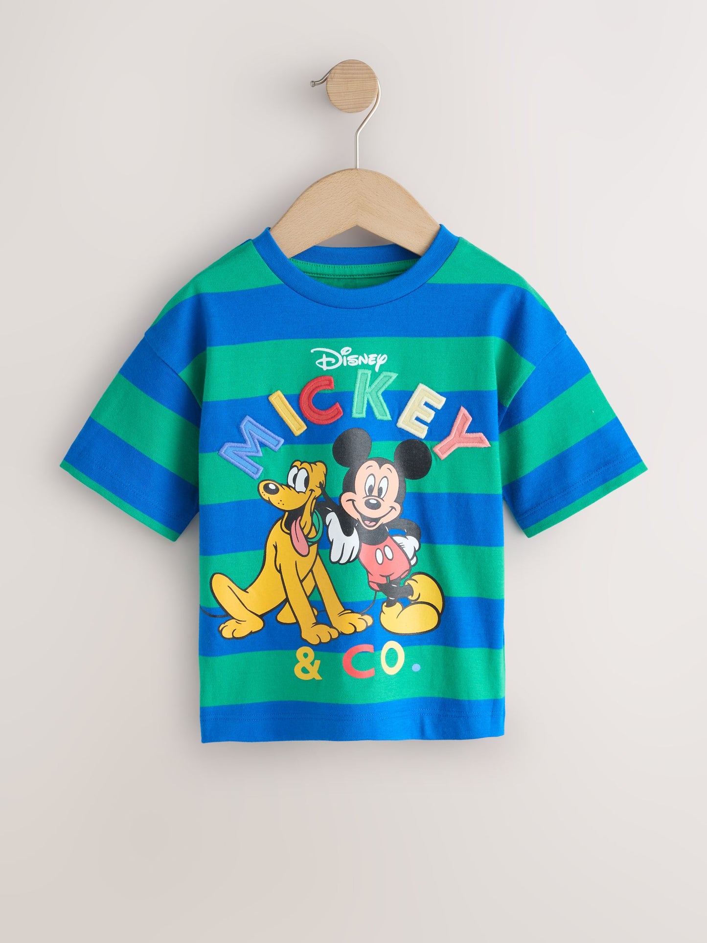 Blue/Green Mickey Mouse Short Sleeve T-Shirt (3mths-8yrs) image 4