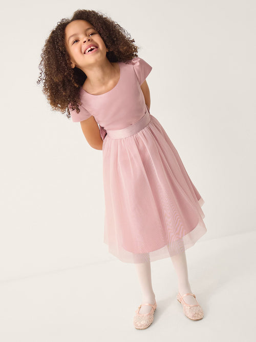 Dsiney Kidz - Monsoon Dusky Pink Tulle Bridesmaid Dress image 1