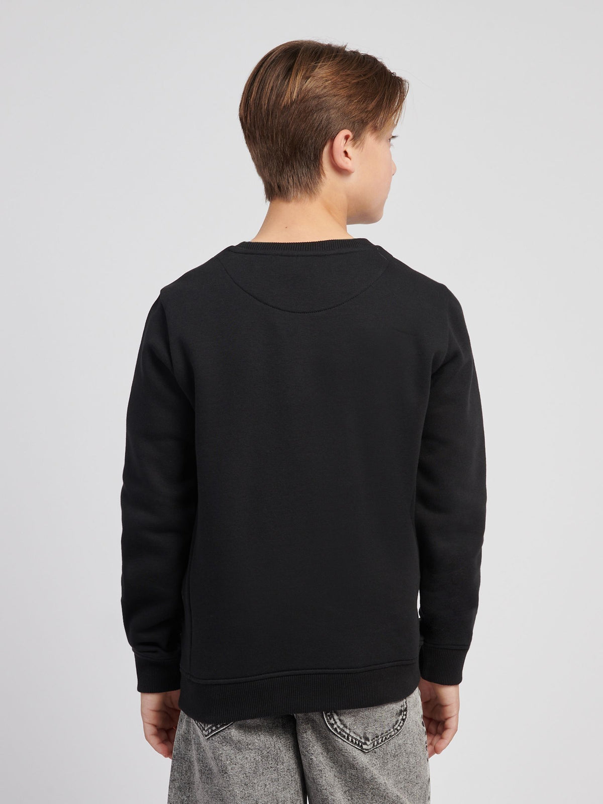 Dsiney Kidz - Lee Black Wobbly Graphic Print Crew Sweatshirt image 2