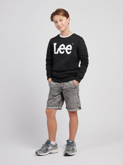 Dsiney Kidz - Lee Black Wobbly Graphic Print Crew Sweatshirt image 3