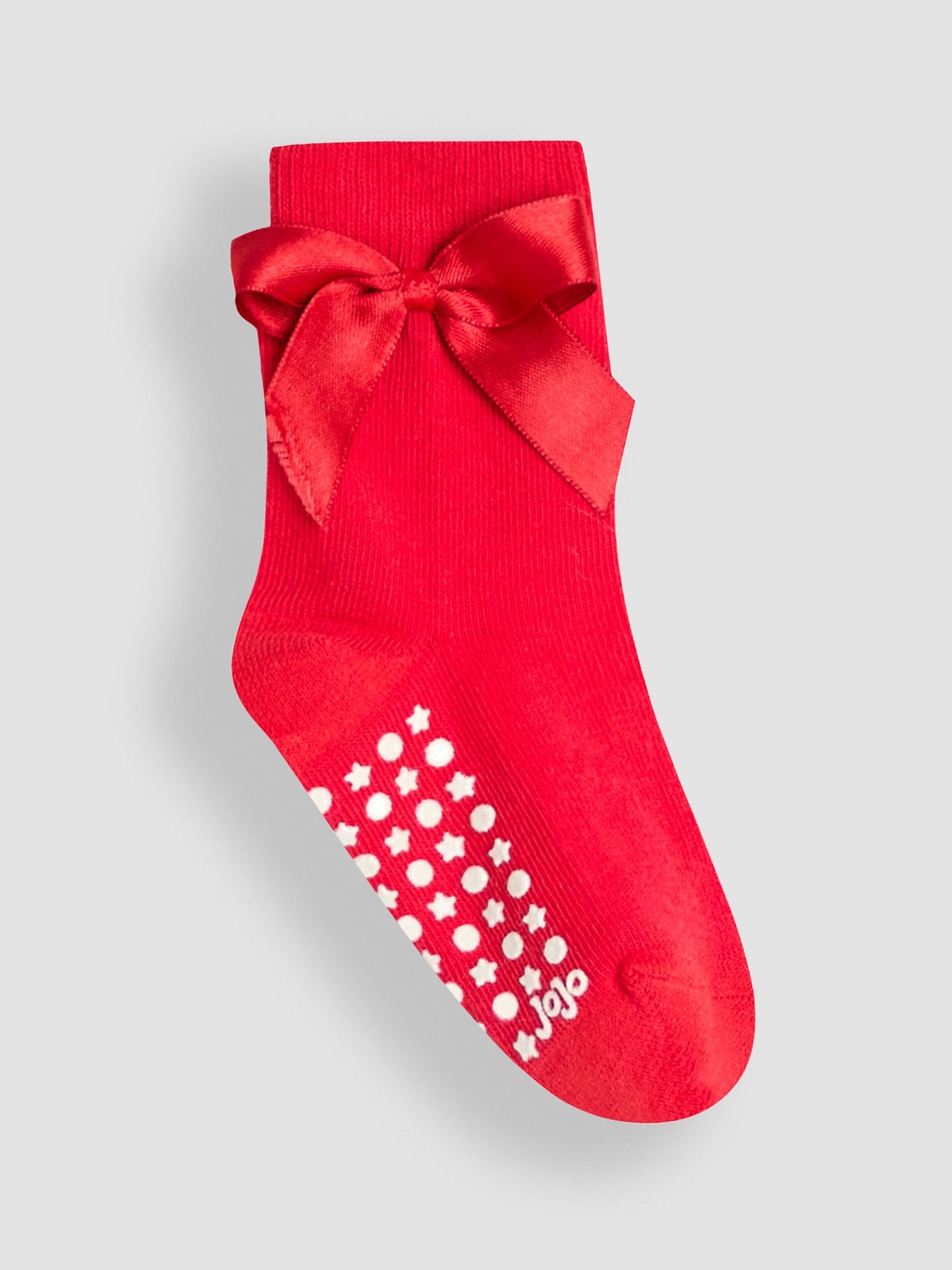 JoJo Maman Bébé Red 2-Pack Frill And Bow Socks image 2