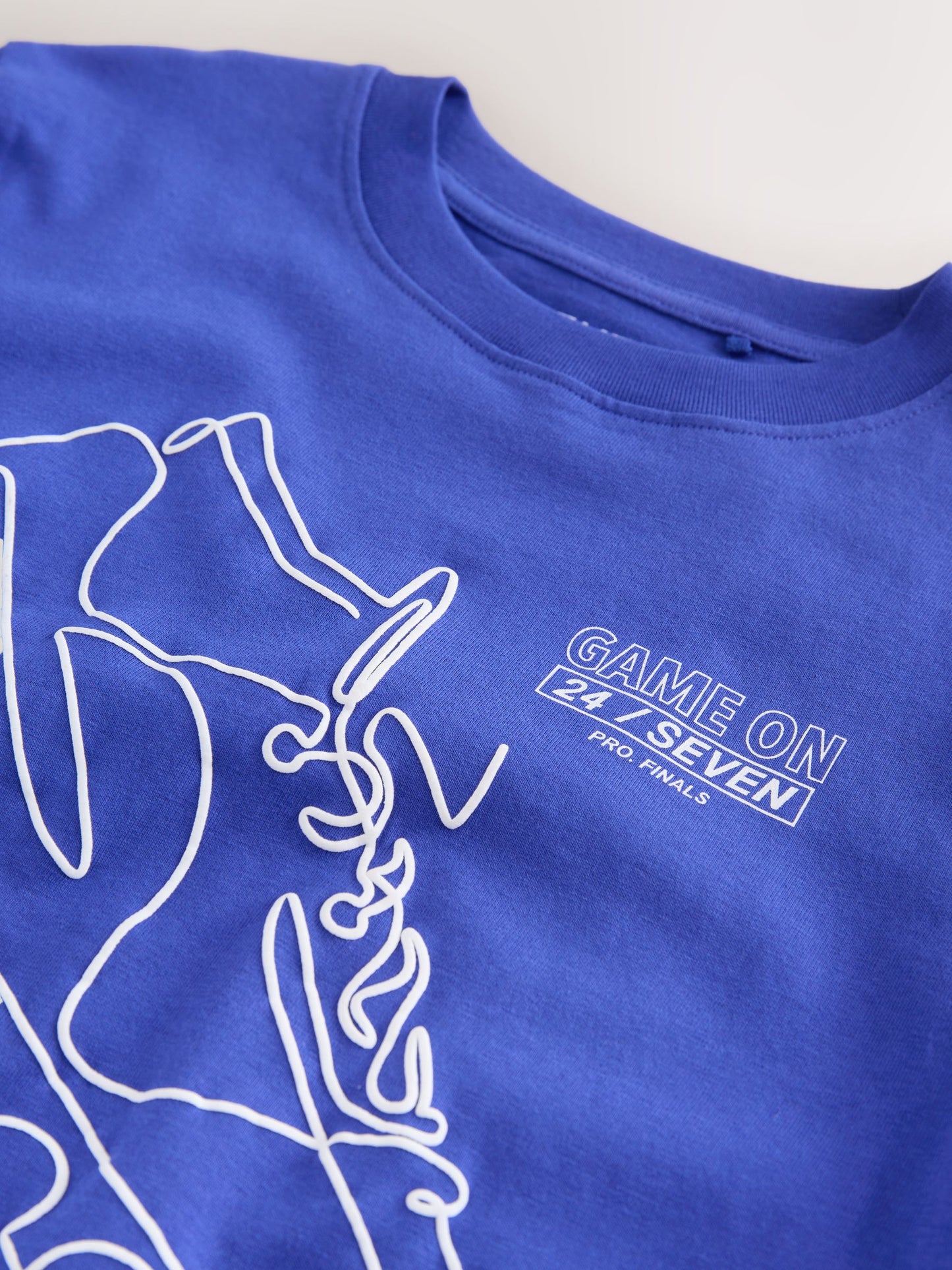 Dsiney Kidz - Cobalt Blue Short Sleeve Graphic Football T-Shirt (3-16yrs) image 4