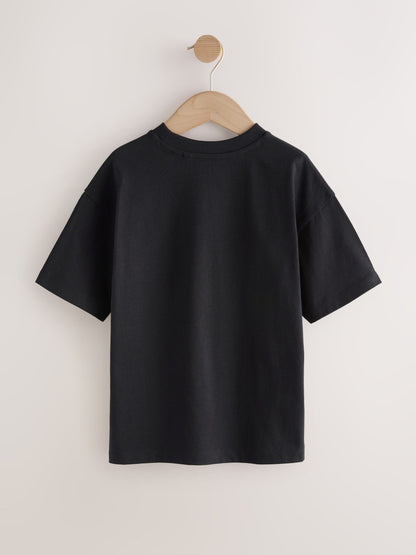 Dsiney Kidz - Black Skate of Mind Short Sleeve Graphic T-Shirt (3-16yrs) image 2