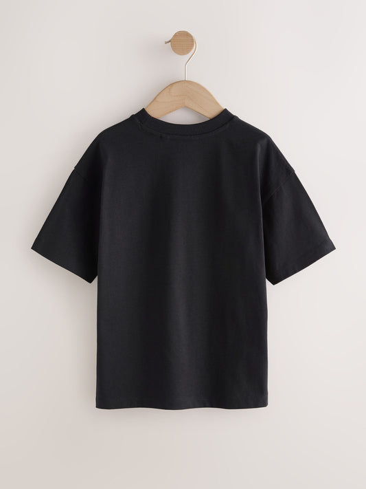 Dsiney Kidz - Black Skate of Mind Short Sleeve Graphic T-Shirt (3-16yrs) image 2