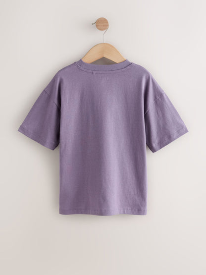 Dsiney Kidz - Green/Blue/Yellow/Purple Relaxed Fit Short Sleeves T-Shirts 4 Pack (3-16yrs) image 6