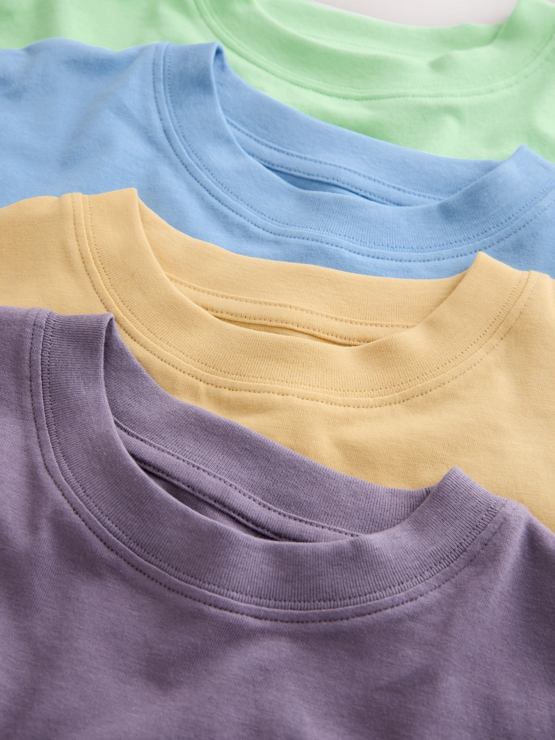 Dsiney Kidz - Green/Blue/Yellow/Purple Relaxed Fit Short Sleeves T-Shirts 4 Pack (3-16yrs) image 7
