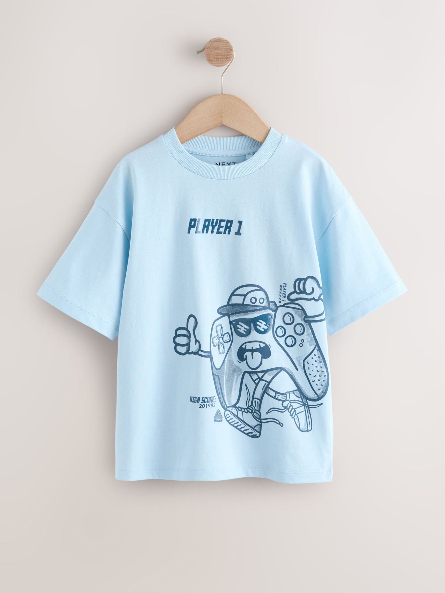 Dsiney Kidz - Red/Blue/Cement Relaxed Fit Graphic Print Short Sleeve T-Shirts 3 Pack (3-16yrs) image 2