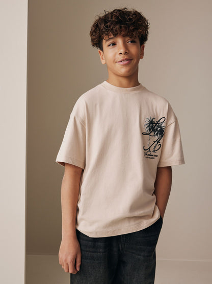 Dsiney Kidz - Stone Palm Back Print Short Sleeve Graphic T-Shirt (3-16yrs) image 1