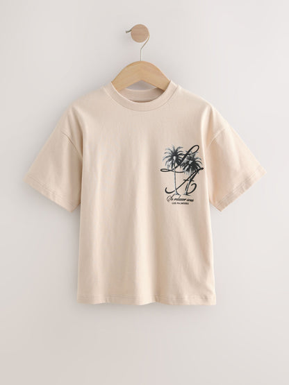 Dsiney Kidz - Stone Palm Back Print Short Sleeve Graphic T-Shirt (3-16yrs) image 5