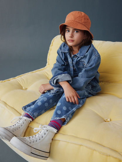 Dsiney Kidz - Lightwash Polka Dot Barrel Jeans (3-16yrs) image 4