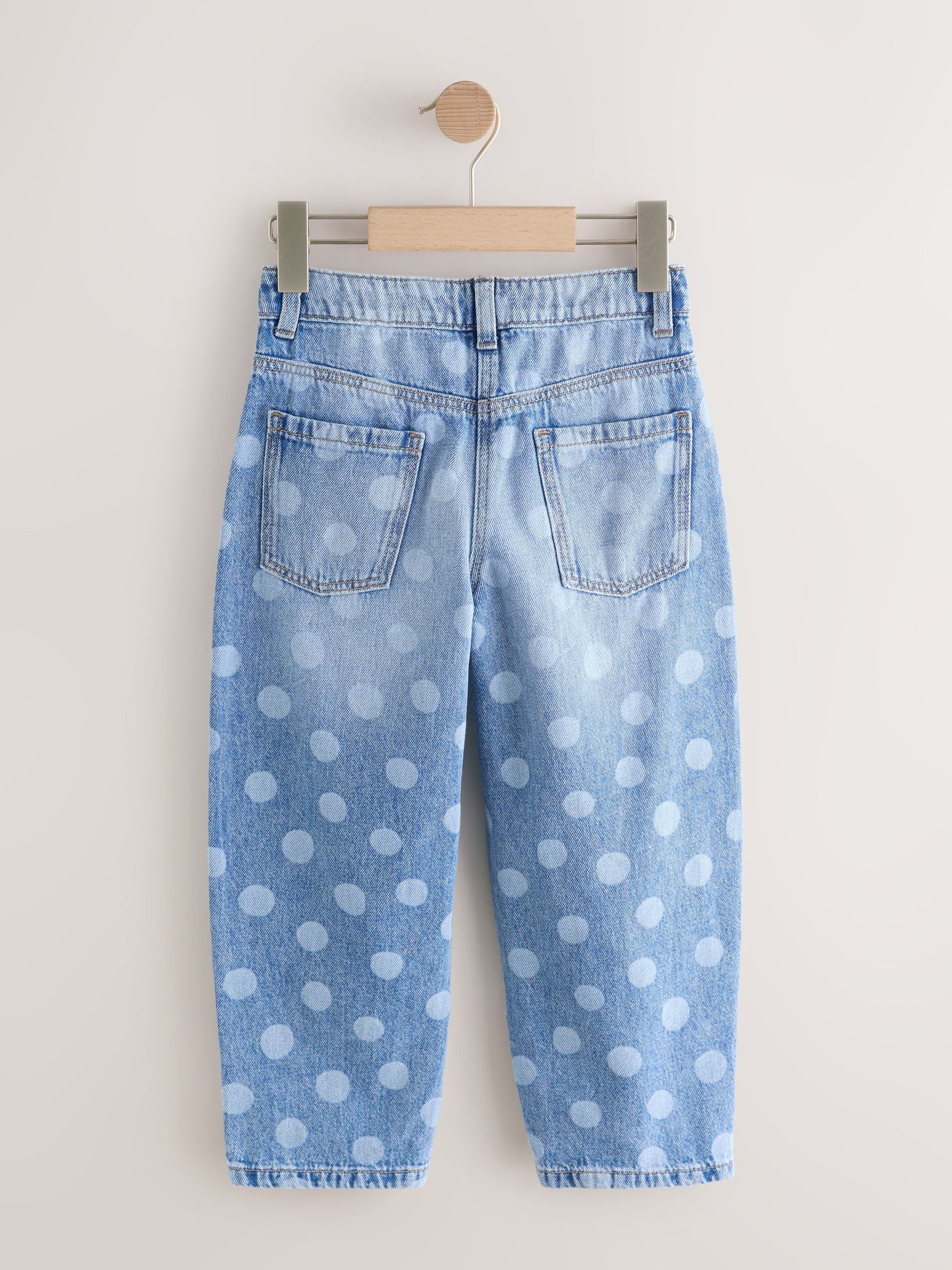 Dsiney Kidz - Lightwash Polka Dot Barrel Jeans (3-16yrs) image 8