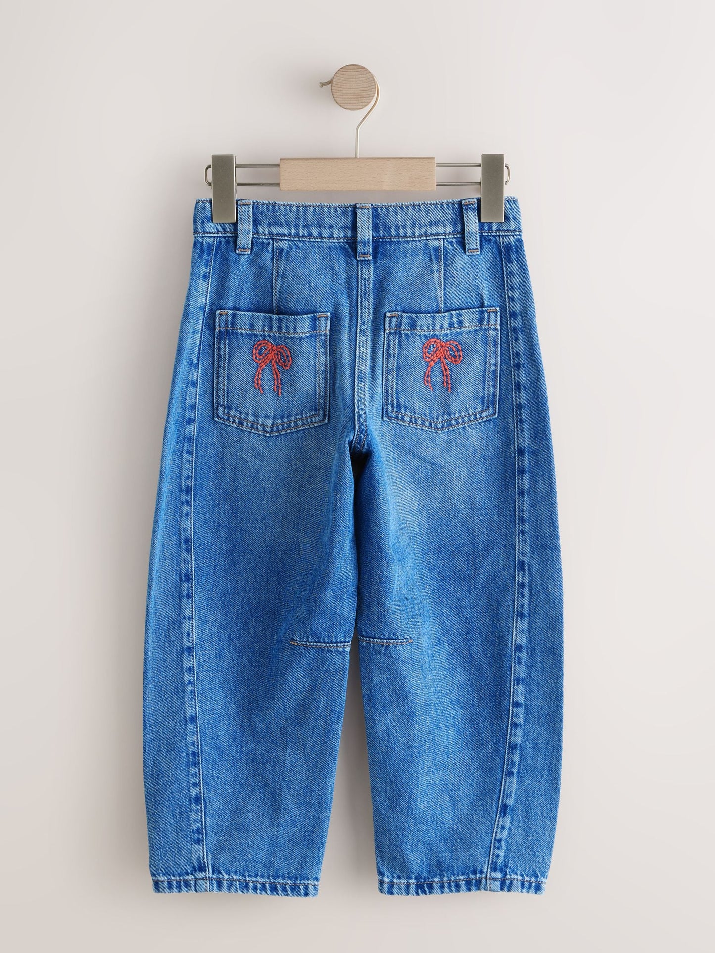 Dsiney Kidz - Mid Blue Embroidered Barrel Jeans (3-16yrs) image 6