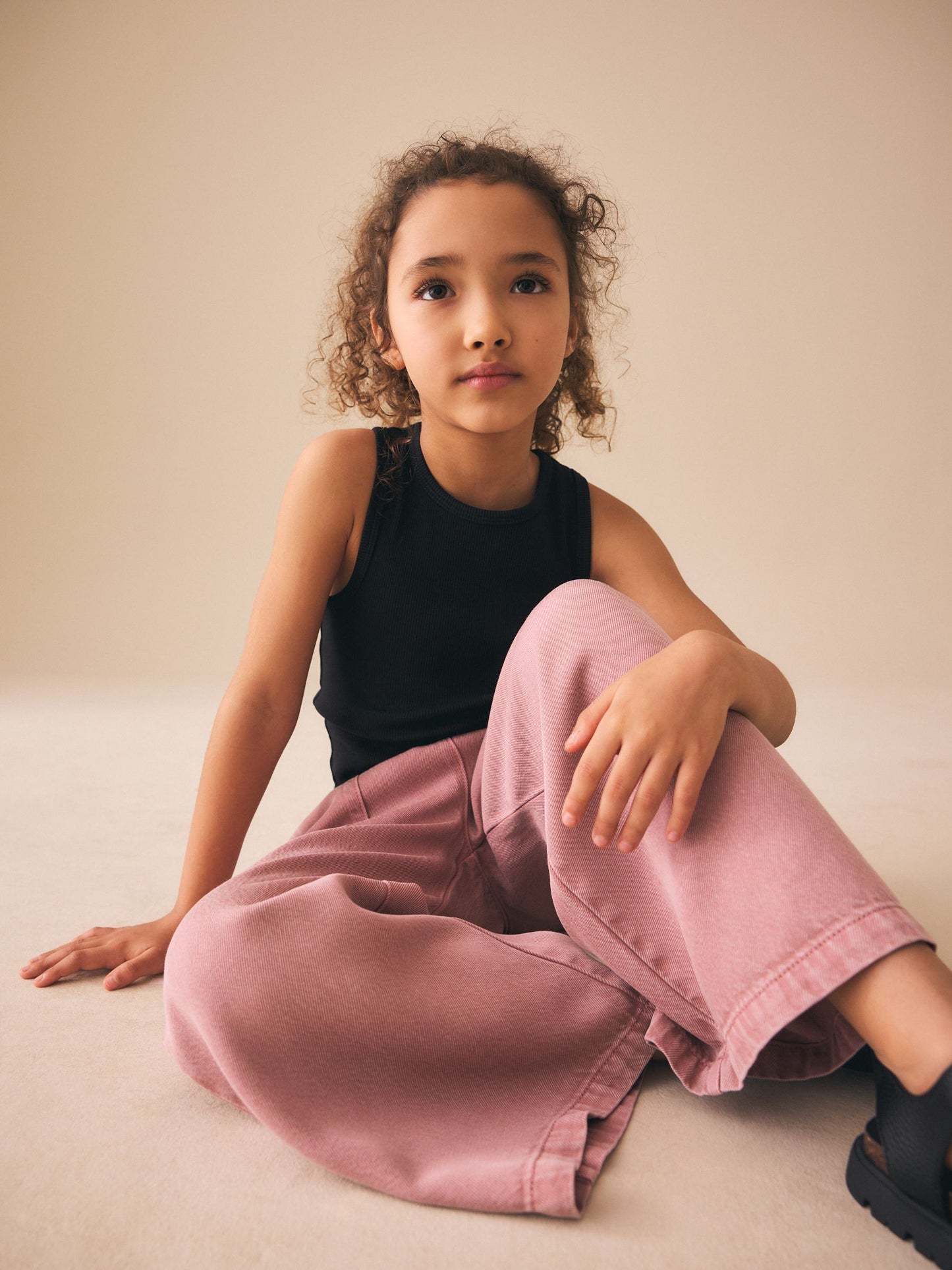 Dsiney Kidz - Pink Pull On Wide Leg Trousers (3-16yrs) image 3