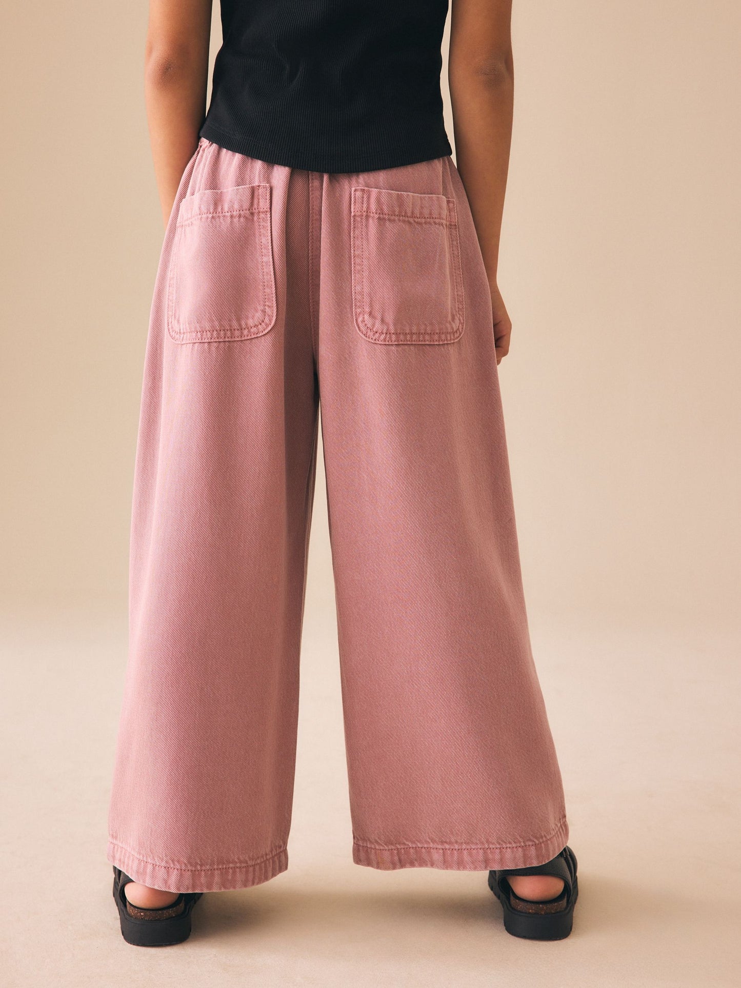 Dsiney Kidz - Pink Pull On Wide Leg Trousers (3-16yrs) image 4