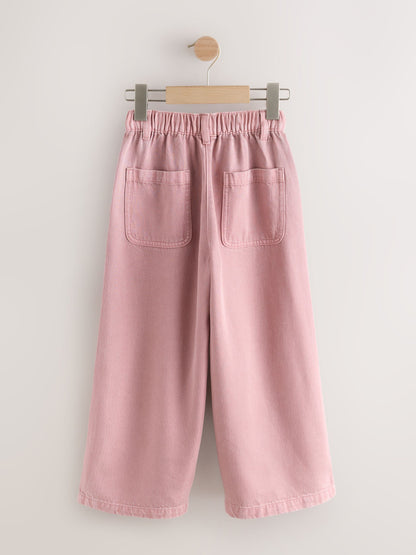 Dsiney Kidz - Pink Pull On Wide Leg Trousers (3-16yrs) image 6