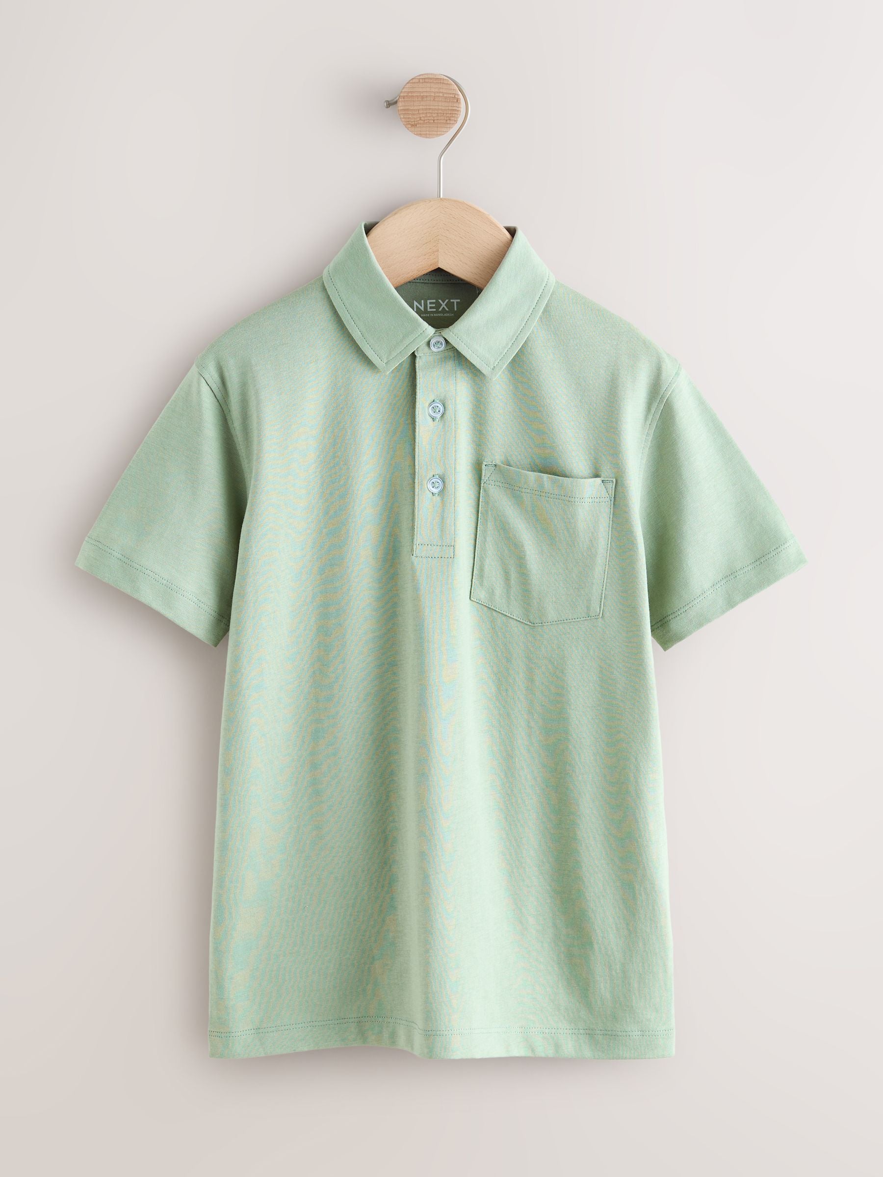 Dsiney Kidz - Light Green Short Sleeve Jersey Polo Shirt (3-16yrs) image 1