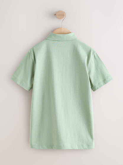 Dsiney Kidz - Light Green Short Sleeve Jersey Polo Shirt (3-16yrs) image 2