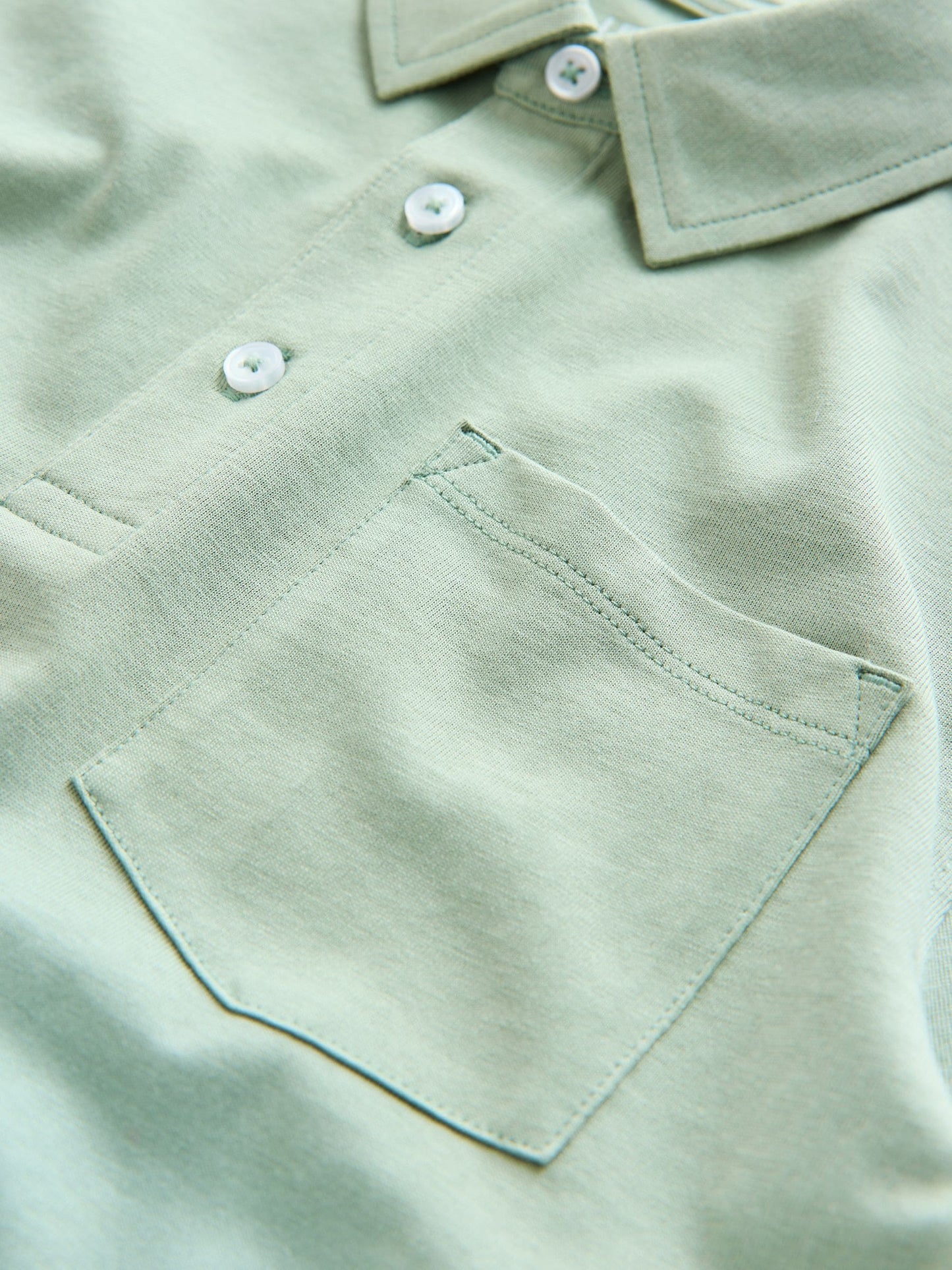 Dsiney Kidz - Light Green Short Sleeve Jersey Polo Shirt (3-16yrs) image 3