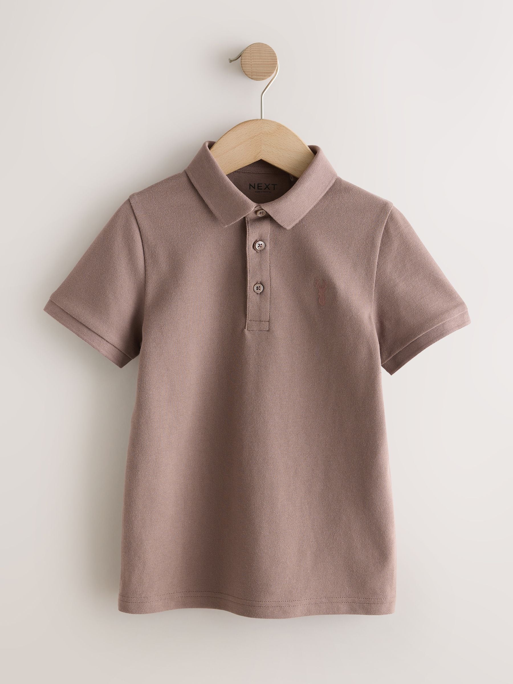 Dsiney Kidz - Blue/Mink/Cement Short Sleeve Polo Shirts 3 Pack (3-16yrs) image 2