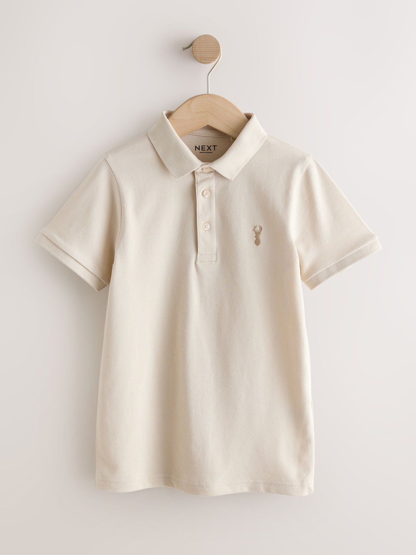 Dsiney Kidz - Blue/Mink/Cement Short Sleeve Polo Shirts 3 Pack (3-16yrs) image 3